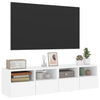 TV-seinäkaapit 2 kpl valkoinen 60x30x30 cm tekninen puu
