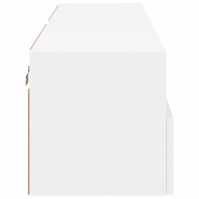 TV-seinäkaapit 2 kpl valkoinen 60x30x30 cm tekninen puu