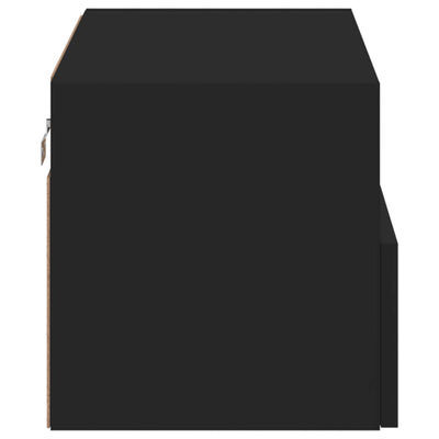 TV-seinäkaappi musta 60x30x30 cm tekninen puu
