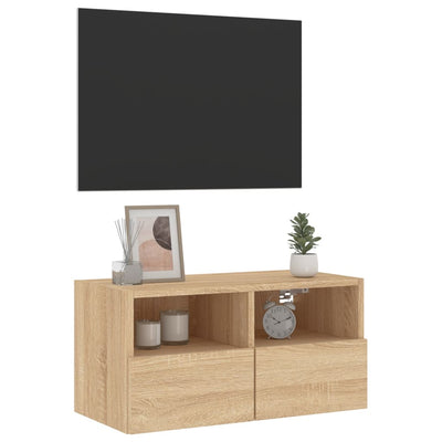 TV-seinäkaappi Sonoma-tammi 60x30x30 cm tekninen puu