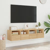 TV-seinäkaapit 2 kpl Sonoma-tammi 60x30x30 cm tekninen puu
