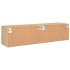 TV-seinäkaapit 2 kpl Sonoma-tammi 60x30x30 cm tekninen puu