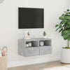 TV-seinäkaappi betoninharmaa 60x30x30 cm tekninen puu