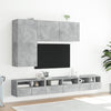 TV-seinäkaappi betoninharmaa 60x30x30 cm tekninen puu