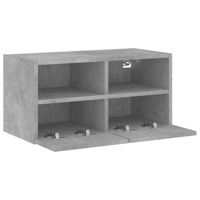 TV-seinäkaappi betoninharmaa 60x30x30 cm tekninen puu