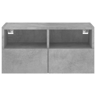 TV-seinäkaappi betoninharmaa 60x30x30 cm tekninen puu