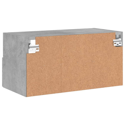 TV-seinäkaappi betoninharmaa 60x30x30 cm tekninen puu