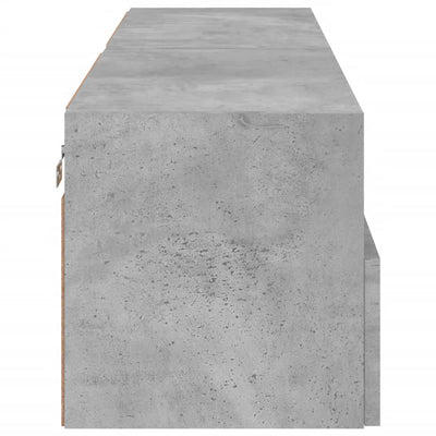 TV-seinäkaapit 2 kpl betoninharmaa 60x30x30 cm tekninen puu