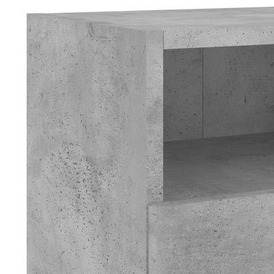 TV-seinäkaapit 2 kpl betoninharmaa 60x30x30 cm tekninen puu