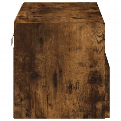 TV-seinäkaappi savutammi 60x30x30 cm tekninen puu