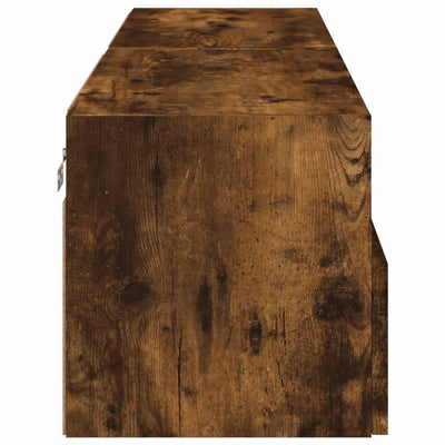 TV-seinäkaapit 2 kpl savutammi 60x30x30 cm tekninen puu