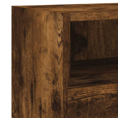 TV-seinäkaapit 2 kpl savutammi 60x30x30 cm tekninen puu