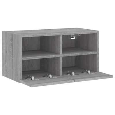 TV-seinäkaappi harmaa Sonoma 60x30x30 cm tekninen puu