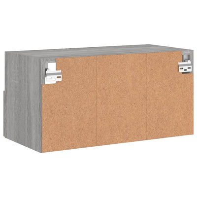 TV-seinäkaappi harmaa Sonoma 60x30x30 cm tekninen puu