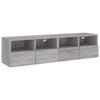 TV-seinäkaapit 2 kpl harmaa Sonoma 60x30x30 cm tekninen puu