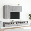 TV-seinäkaapit 2 kpl harmaa Sonoma 60x30x30 cm tekninen puu