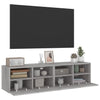 TV-seinäkaapit 2 kpl harmaa Sonoma 60x30x30 cm tekninen puu