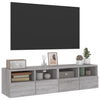 TV-seinäkaapit 2 kpl harmaa Sonoma 60x30x30 cm tekninen puu