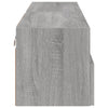 TV-seinäkaapit 2 kpl harmaa Sonoma 60x30x30 cm tekninen puu