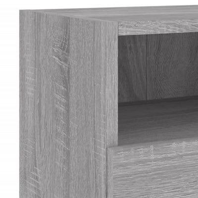 TV-seinäkaapit 2 kpl harmaa Sonoma 60x30x30 cm tekninen puu