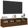 TV-seinäkaapit 2 kpl ruskea tammi 60x30x30 cm tekninen puu