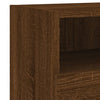 TV-seinäkaapit 2 kpl ruskea tammi 60x30x30 cm tekninen puu