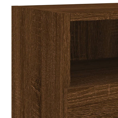 TV-seinäkaapit 2 kpl ruskea tammi 60x30x30 cm tekninen puu