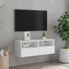 TV-seinäkaappi valkoinen 80x30x30 cm tekninen puu