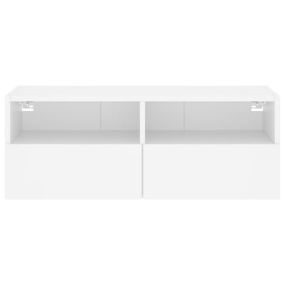 TV-seinäkaappi valkoinen 80x30x30 cm tekninen puu