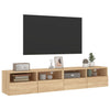TV-seinäkaapit 2 kpl Sonoma-tammi 80x30x30 cm tekninen puu