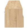 TV-seinäkaapit 2 kpl Sonoma-tammi 80x30x30 cm tekninen puu