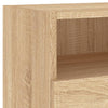 TV-seinäkaapit 2 kpl Sonoma-tammi 80x30x30 cm tekninen puu