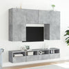 TV-seinäkaapit betoninharmaa 80x30x30 cm tekninen puu