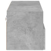 TV-seinäkaapit betoninharmaa 80x30x30 cm tekninen puu