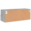TV-seinäkaapit betoninharmaa 80x30x30 cm tekninen puu