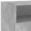 TV-seinäkaapit 2 kpl betoninharmaa 80x30x30 cm tekninen puu