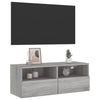TV-seinäkaappi harmaa Sonoma 80x30x30 cm tekninen puu