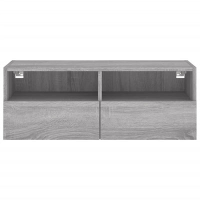 TV-seinäkaappi harmaa Sonoma 80x30x30 cm tekninen puu