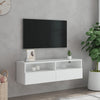 TV-seinäkaappi valkoinen 100x30x30 cm tekninen puu