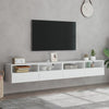 TV-seinäkaapit 2 kpl valkoinen 100x30x30 cm tekninen puu