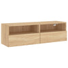 TV-seinäkaappi Sonoma-tammi 100x30x30 cm lastulevy