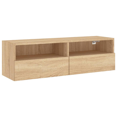 TV-seinäkaappi Sonoma-tammi 100x30x30 cm lastulevy