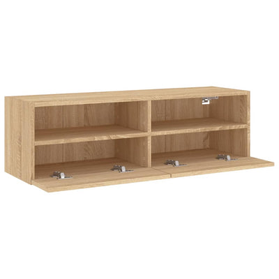 TV-seinäkaappi Sonoma-tammi 100x30x30 cm lastulevy