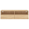TV-seinäkaappi Sonoma-tammi 100x30x30 cm lastulevy