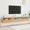 TV-seinäkaapit 2 kpl Sonoma-tammi 100x30x30 cm tekninen puu