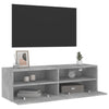 TV-seinäkaappi betoninharmaa 100x30x30 cm tekninen puu