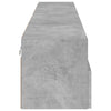 TV-seinäkaapit 2 kpl betoninharmaa 100x30x30 cm tekninen puu