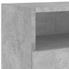 TV-seinäkaapit 2 kpl betoninharmaa 100x30x30 cm tekninen puu