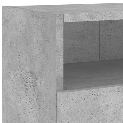 TV-seinäkaapit 2 kpl betoninharmaa 100x30x30 cm tekninen puu