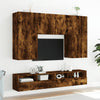 TV-seinäkaappi 2 kpl savutammi 100x30x30 cm tekninen puu